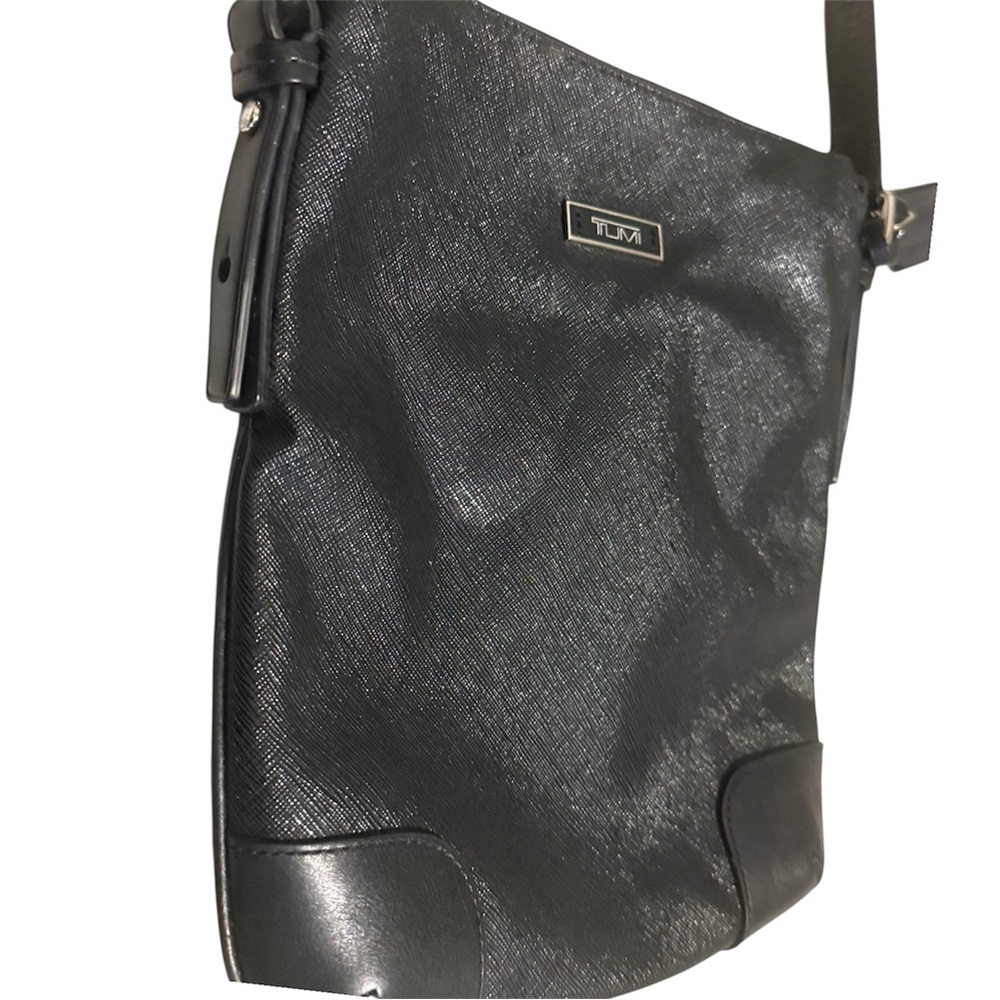 Tumi Black Saffiano leather Crossbody Bag